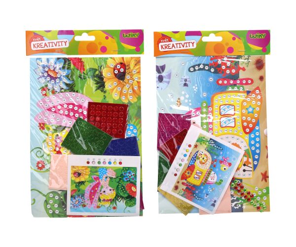 Kreativní set lepení 18x25 cm - MIX