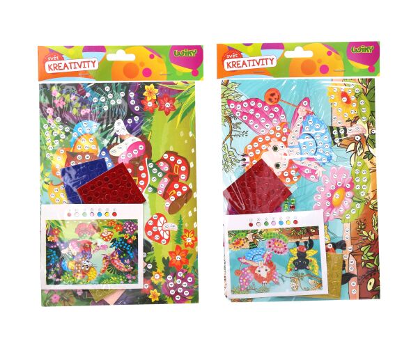 Kreativní set lepení 18x25 cm - MIX