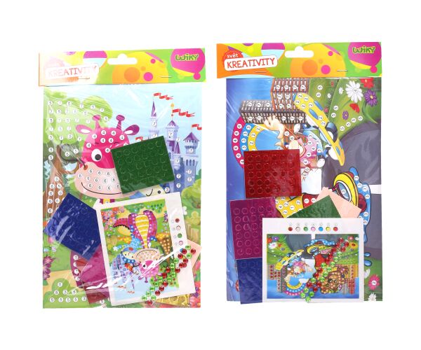 Kreativní set lepení 18x25 cm - MIX