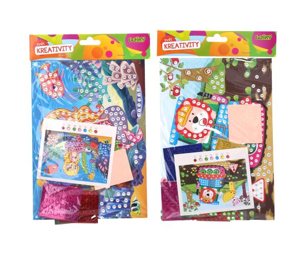 Kreativní set lepení 18x25 cm - MIX