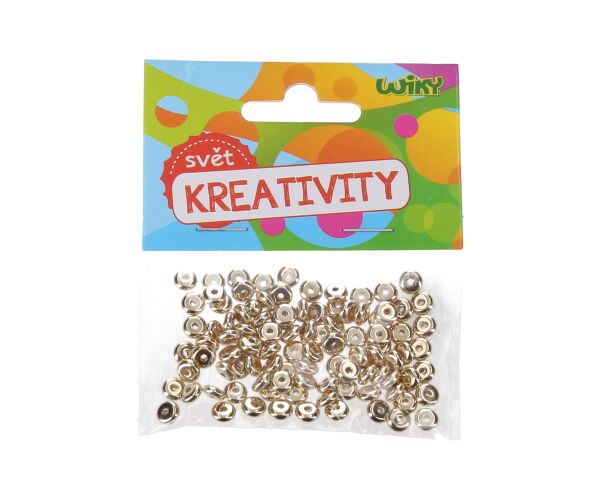 Zlaté korálky 6x3 mm - 100ks