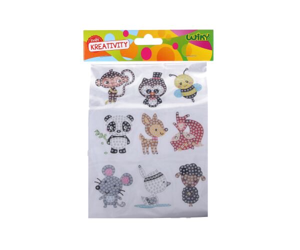 Kreativní set diamond nálepky s kamínky Zvířátka