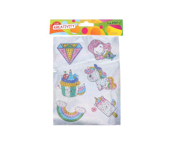 Kreativní set diamond nálepky s kamínky MIX