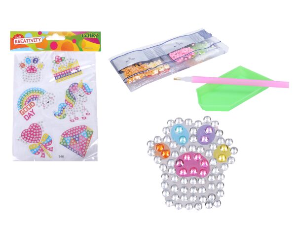 Kreativní set diamond nálepky s kamínky MIX