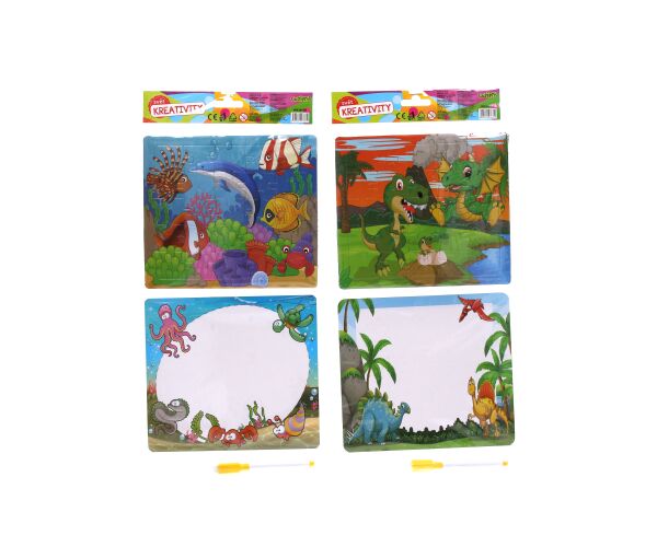Kreativní set - puzzle + 1ks popisovače