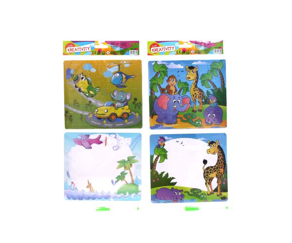 Kreativní set - puzzle + 1ks popisovače