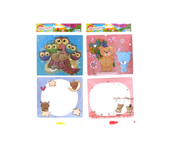 Kreativní set - puzzle + 1ks popisovače