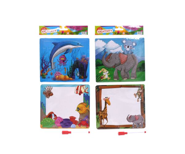 Kreativní set - puzzle + 1ks popisovače