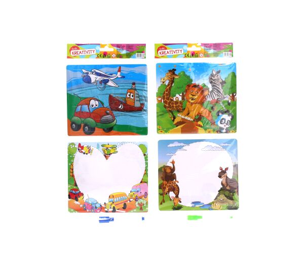 Kreativní set - puzzle + 1ks popisovače