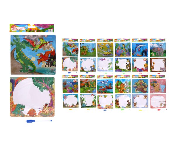 Kreativní set - puzzle + 1ks popisovače