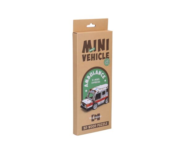 3D puzzle dřevěné - Sanitka 13 cm