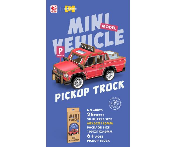 3D puzzle dřevěné - Pickup 13 cm