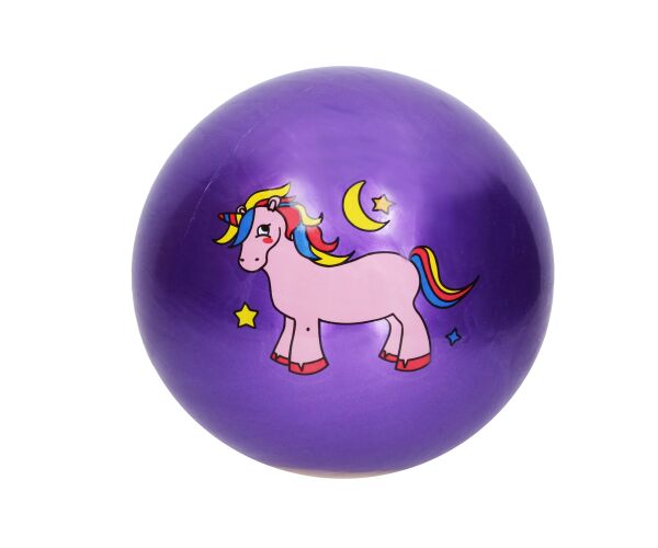 Míč gumový nenafouknutý jednorožec 22 cm