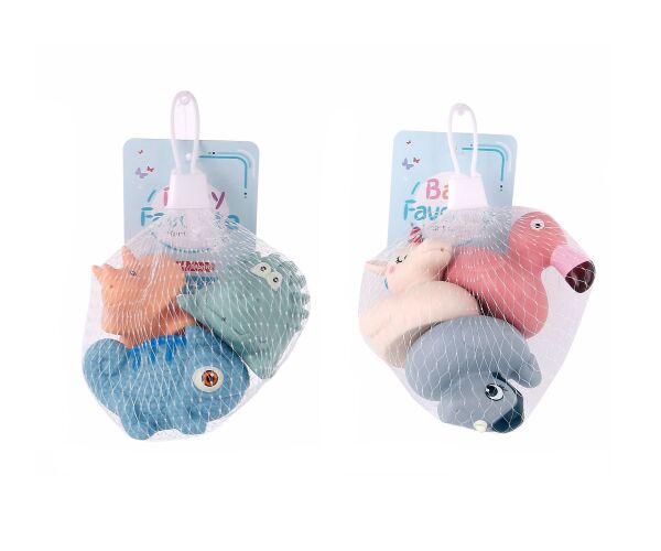 Zvířátka do vany gumové set 3 ks 6 cm