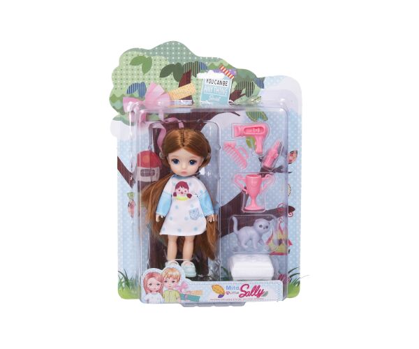 Panenka s kočkou set 12,5 cm