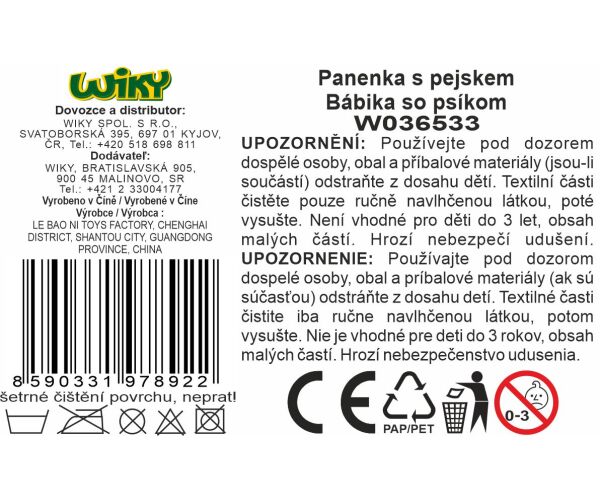 Panenka s pejskem 11 cm