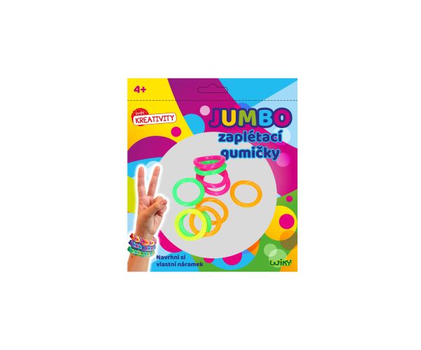 Kouzelné zaplétací JUMBO gumičky 72ks SET + příslušenství