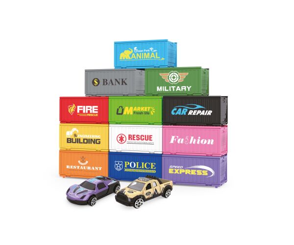 Kontejnerové město - 6 kontejnerů 12,5 cm