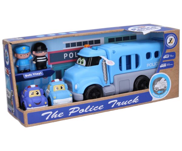 Auto policejní s efekty set 4ks