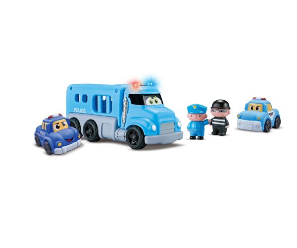 Auto policejní s efekty set 4ks
