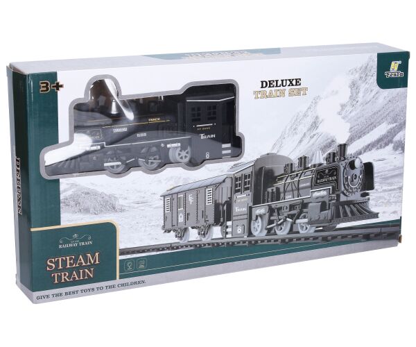 Vlak set s efekty dráha 75x75 cm mašinka 19,5 cm