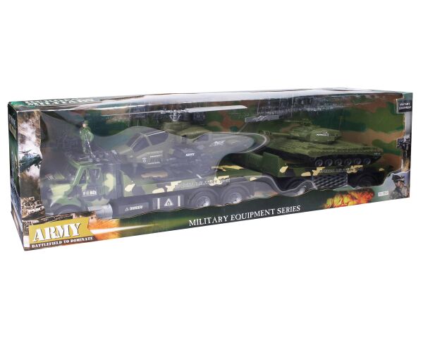 Vojenský tahač s vojákem 80 cm