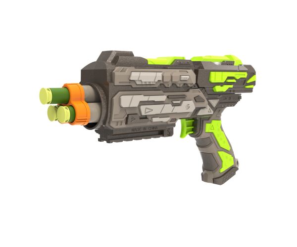 Pistole se 6 pěnovými náboji 21 cm