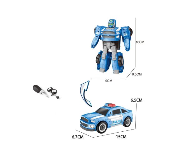 Autorobot policejní šroubovací 15 cm