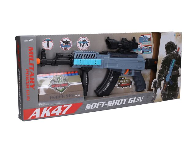 Kulomet s 12 pěnovými náboji a efekty 62 cm