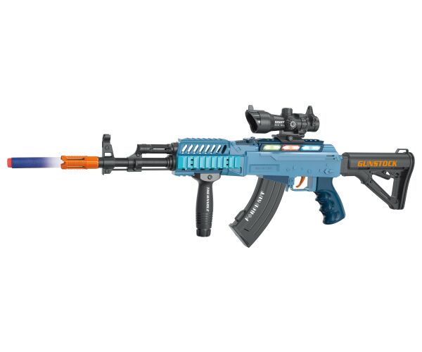 Kulomet s 12 pěnovými náboji a efekty 62 cm