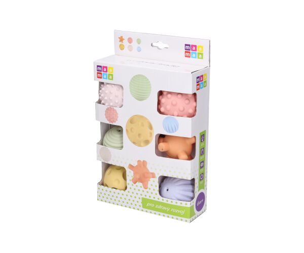 Maamaa Měkké míčky pískací set 6ks 5,5 cm
