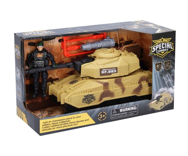 Tank s figurkou 25 cm