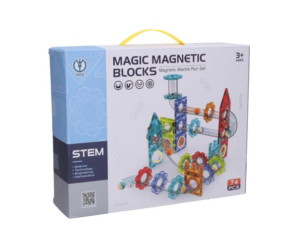 Kuličková dráha magnetická 74 ks