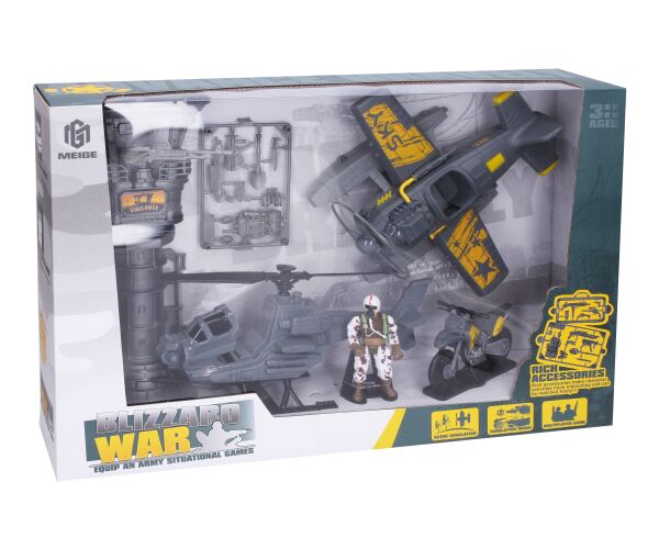 Vojenský set s letadlem 21cm