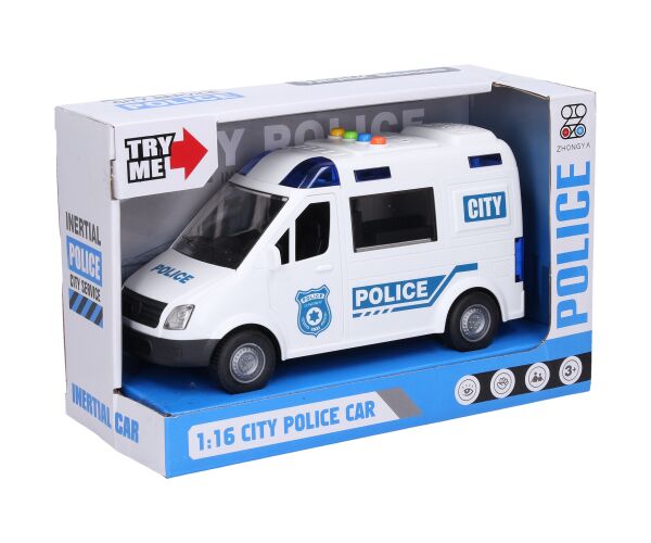 Auto policejní s efekty 22 cm