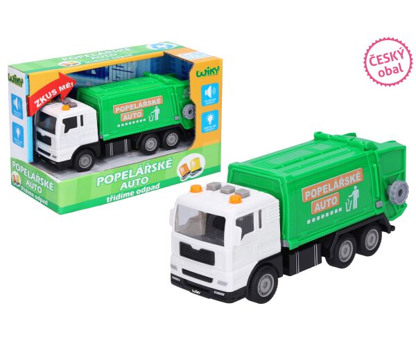 Auto popelářské s efekty 17 cm - český obal