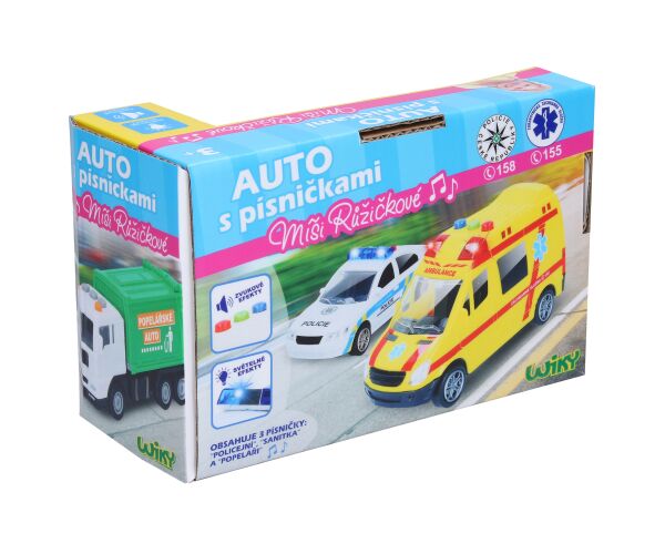 Auto popelářské s efekty 17 cm - Míša Růžičková - mluví česky, český obal