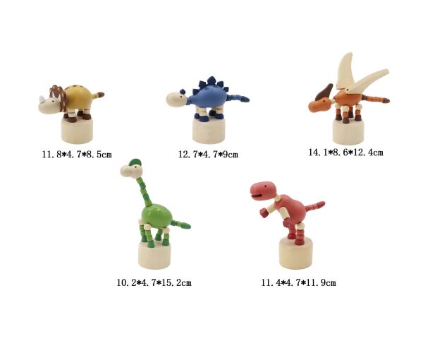 Mačkací dinosaurus dřevěný