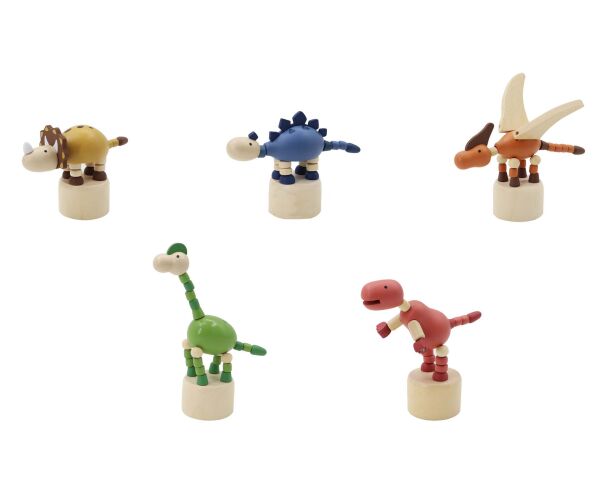 Mačkací dinosaurus dřevěný