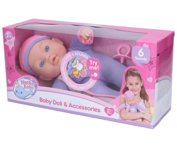 Miminko se zvukovými efekty 31 cm