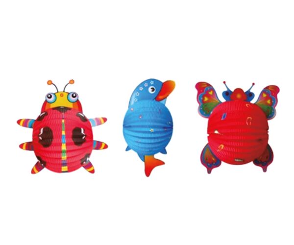 Lampion koule 24 cm Zvířátka