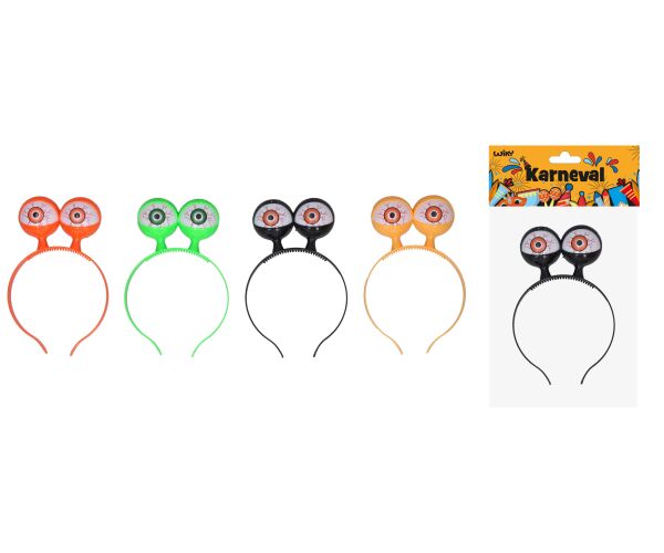 Čelenka s ozdobou svítící (blikající) oči 12x19 cm