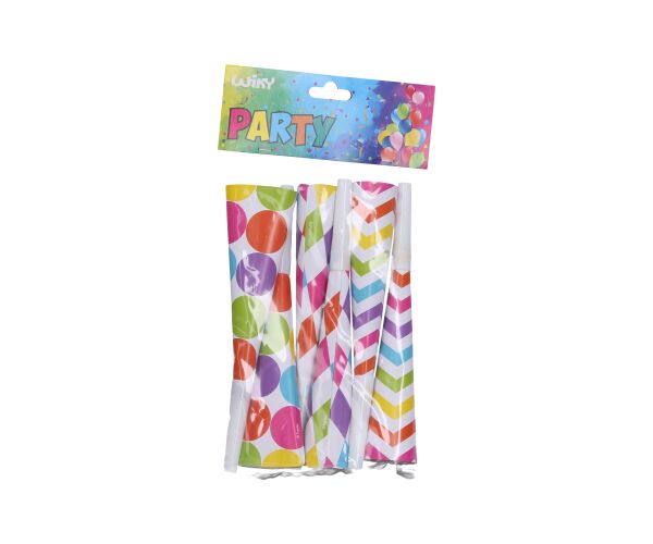 Párty trumpetky MIX 20 cm, 6 ks