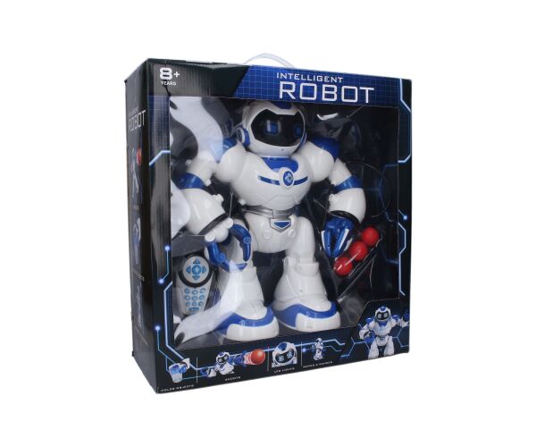 Robot střílející míčky RC na dálkové ovládání 40 cm