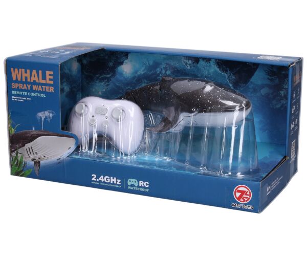 Velryba s vodotryskem RC na dálkové ovládání 35 cm