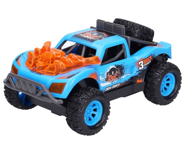 Auto terénní na setrvačník s efekty 15 cm