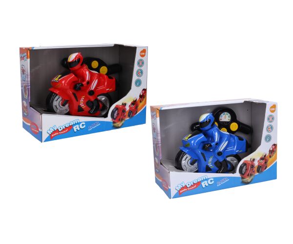 Motorka s efekty RC na dálkové ovládání 23 cm