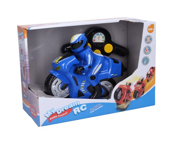 Motorka s efekty RC na dálkové ovládání 23 cm