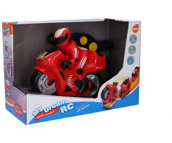 Motorka s efekty RC na dálkové ovládání 23 cm