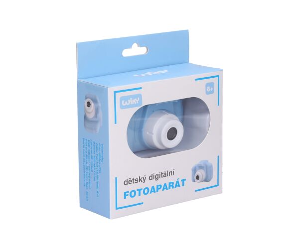 Dětský digitální fotoaparát modrý - foto 12Mpx, video Full HD - český obal